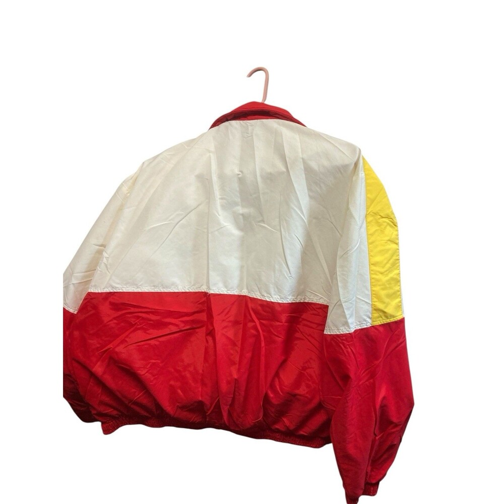 VTG Men's Shell Racing Windbreaker Jacket XL Made In USA - Picture 3 of 4